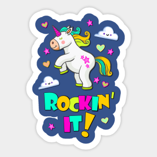 Dancing Unicorn Sticker